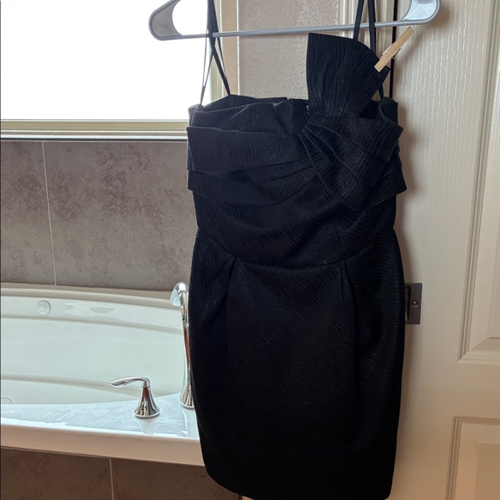 BCBGeneration Black Strapless Mini Dress